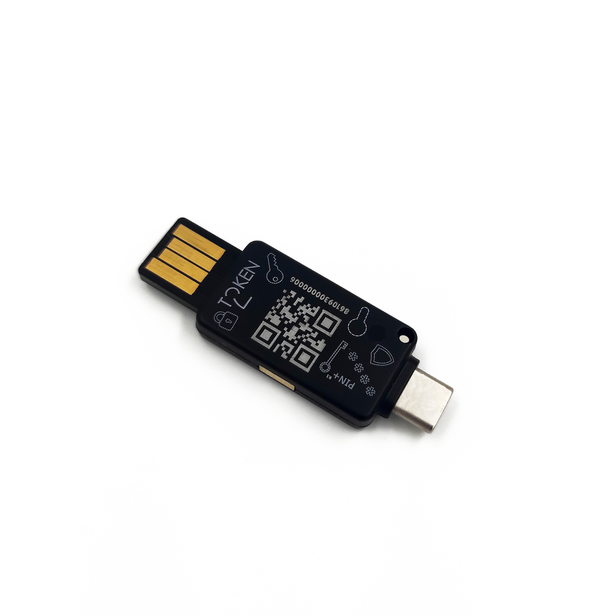 PIN+ Dual Release3.3 - FIDO2.1 Key with PIV, OpenPGP and OTP and Dual USB Ports