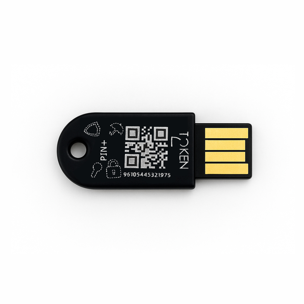 PIN+ Release3.3 USB-A - FIDO2, U2F, PIV and TOTP Security Key with PIN complexity feature (T2F2-NFC-Slim)